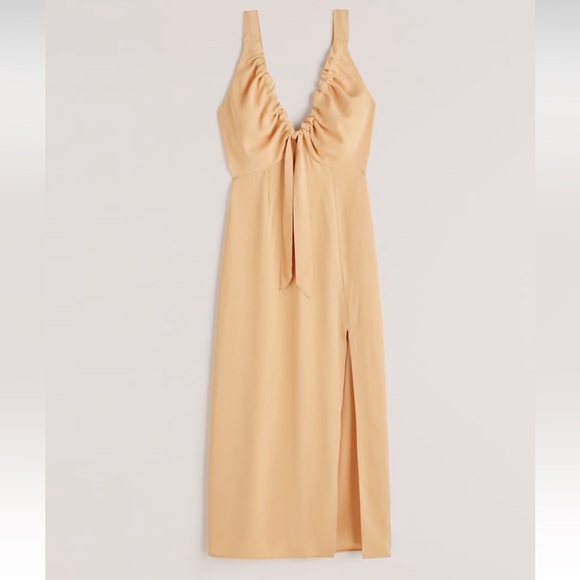 Abercrombie & Fitch Dresses & Skirts - Cinched Neck Slip Midi Dress